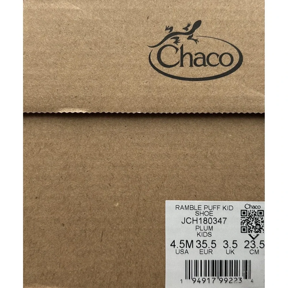 Chaco Youth Girls Boys Ramble Fluff Chukka Booties Water Resistant Size 4.5 Plum